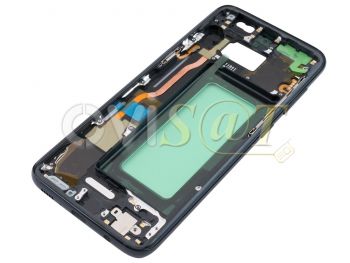 Carcasa frontal / central con marco negro y flex de botones laterales para Samsung Galaxy S8, G950F